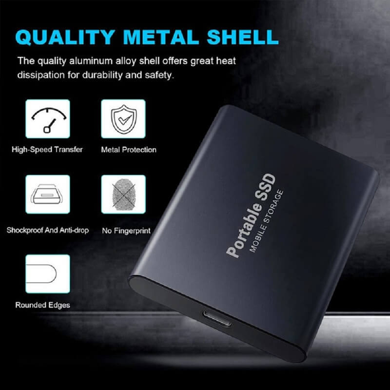 Ssd External Hard Disk Hard Drive Ssd 1 2 4 8 12 16 32 64 TB 500GB External-Donrams- 