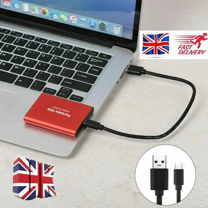 Ssd External Hard Disk Hard Drive Ssd 1 2 4 8 12 16 32 64 TB 500GB External-Donrams- 