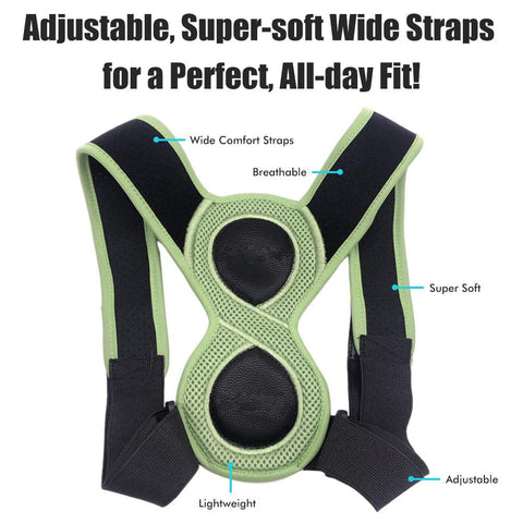 Donrams - Ergonomic Men's / Women's Back Brace Posture Straightener Corrector
